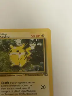 Pokemon Card Jungle 1st Edition Pikachu 60/64 Near Mint - Image 4