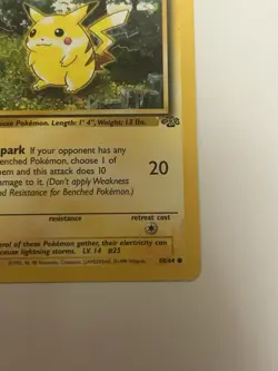 Pokemon Card Jungle 1st Edition Pikachu 60/64 Near Mint - Image 5