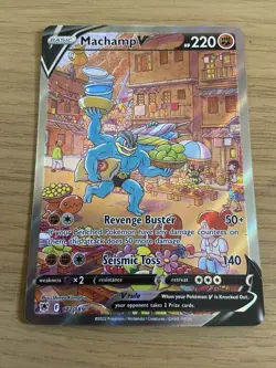 Pokemon TCG Machamp v Astral Radiance Holo Full Art Ultra Rare Card 172/189 - Image 1