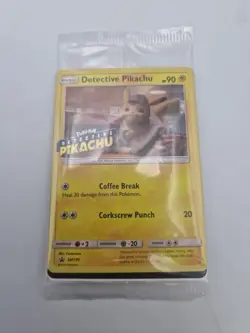 STAMPED Detective Pikachu PROMO SM190 Pokemon Holographic Card MINT - Image 1