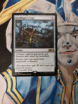 Grafdigger's Cage MTG Core Set 2020 M20 Rare Artifact Near-Mint x1 - Image 1