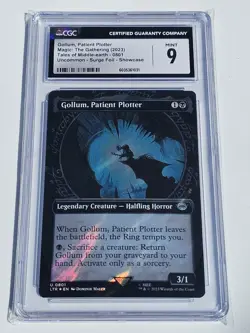 MTG CGC 9 Gollum Patient Plotter Showcase Surge Foil U 801 The Lord Of The Rings - Image 2