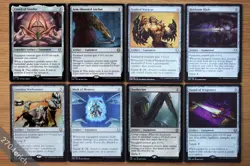 Set of 8 Equipment Artifacts *NM* (Magic MTG Commander EDH) Loxodon Warhammer - Image 1
