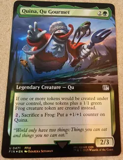 Quina, Qu Gourmet - #471 Foil (Extended Art) Final Fantasy - Mtg - Image 1
