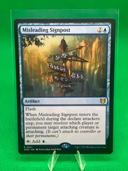 MTG - MISLEADING SIGNPOST - Wilds of Eldraine Com (R) - Image 1