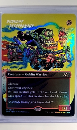 Magic The Gathering Aetherdrift Borderless First Place Foil Burnout Bashtronaut - Image 1