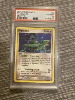 PSA 10 Rayquaza EX Deoxys 22/107 Rare Pokemon Card Low Pop - Image 2