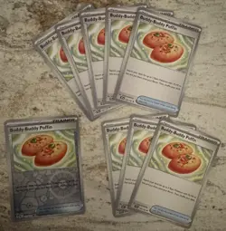 Buddy Buddy Poffin X9 101/131 Prismatic Evolutions Pokemon Cards M/NM Lot - Image 1