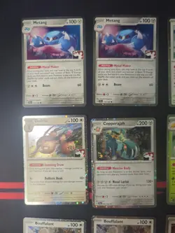 Pokemon Play Prize Pack Holo Pokemon (3 Bouffalant, 2 Metang + More) 10 Card Lot - Image 4