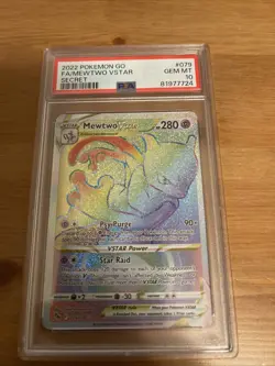 Mewtwo VSTAR (Secret) 079/078 Pokemon GO Holo PSA10 - Image 1
