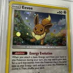 2017 POKEMON SUN & MOON 2018 YELLOW A ALTERNATE ART #101A EEVEE-HOLO PSA 9 MINT - Image 4