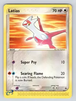 MP Pokemon TCG Latias Nintendo Black Star Promos 14 Holo Promo - Image 1