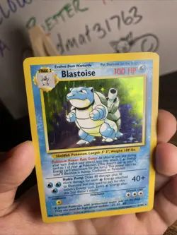 Pokemon TCG Blastoise 2/102 Base Set Unlimited Holo Rare Vintage 1999 WOTC - Image 4