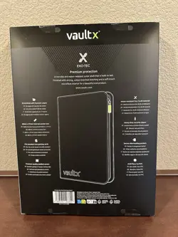 VaultX Premium Exo-TecR Zip Binder - 9 Pocket Holds 360 Trading Card - BLACK NEW - Image 2