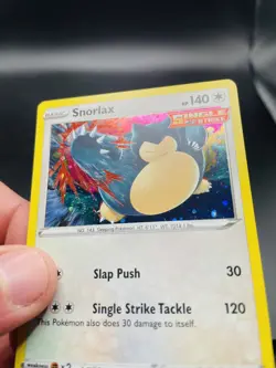 Pokemon Snorlax SWSH119 Sword & Shield Cosmso Holo Black Star Promo NM - Image 2