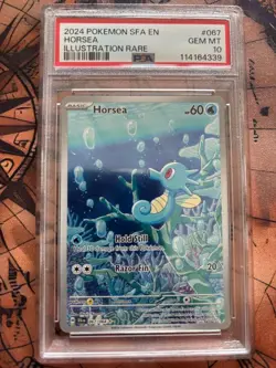 Horsea 067/064 - PSA10 - Shrouded Fable - Holo - Illustration Rare - Pokemon TCG - Image 1