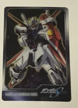 [SC] ya130 Mobile Suit Gundam Morinaga Wafers Card Yell Strike Seed - Image 1