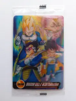 [SC] ya130 Dragon Ball Z Wafer Card No.328 Vegeta W3D Collection Mini Letter 85 - Image 1