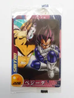 [SC] ya130 Dragon Ball Z Wafer Card No.220 Vegeta Mini Letter 85 Yen And More Mu - Image 1