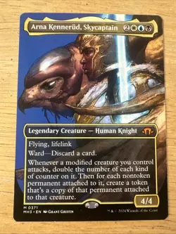 MTG - 1 x Borderless: Arna Kennerud, Skycaptain - Modern Horizons 3 (MH3) - M/NM - Image 1