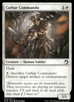Cathar Commando 010/277 Innistrad Midnight Hunt MTG Magic the Gathering card - Image 1