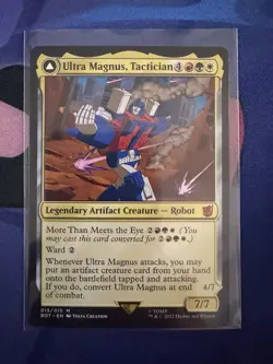 MTG Universes Beyond: Transformers Ultra Magnus, Tactician 015/015 NM Mythic - Image 1