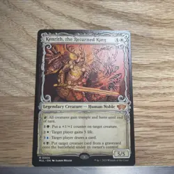Kenrith the Returned King , ALTERED Hand-Embossed MTG Card. 1 of 1 - Image 4
