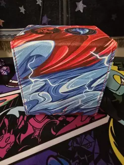 Ai Armor MTG Commander 100+ Card Custom Art Deck Box with Storage (Blue/Red) - Image 5