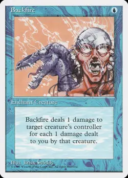 MTG - Backfire - Fourth Edition - X1 - (LP) - - Image 1