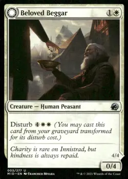 Beloved Beggar / Generous Soul 003/277 MTG Magic the Gathering card - Image 1