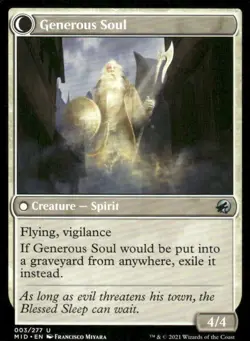Beloved Beggar / Generous Soul 003/277 MTG Magic the Gathering card - Image 2