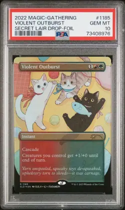 [PSA10] mc32 Psa10 Mtg Secret Lair Violent Outburst - Image 1