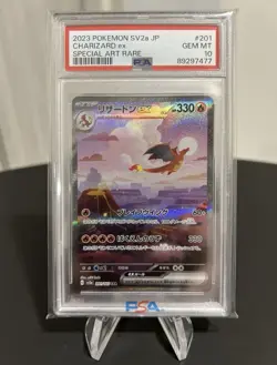 Charizard Ex PSA 10 SAR FA 201/165 sv2a 151 Card Pokemon Japanese - Image 1
