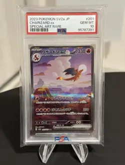 Charizard Ex PSA 10 SAR FA 201/165 sv2a 151 Card Pokemon Japanese - Image 1