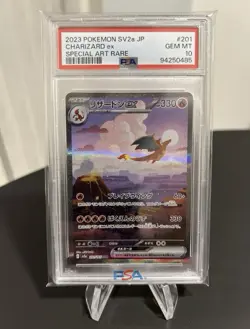 Charizard Ex PSA 10 SAR FA 201/165 sv2a 151 Card Pokemon Japanese - Image 1