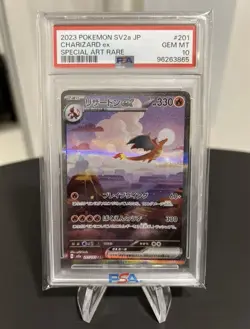 Charizard Ex PSA 10 SAR FA 201/165 sv2a 151 Card Pokemon Japanese - Image 1