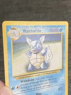 Carte Pokemon Wartortle 42/102 Set De Base Wizard Anglais Occasion - Image 5