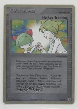 Wally's Training German Reverse Foil Pokemon EX Sandstorm #89 2003 - Image 1