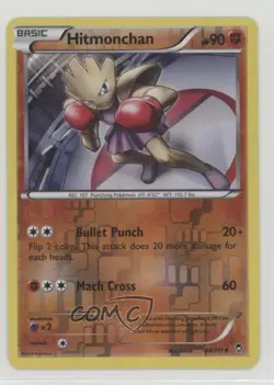 Hitmonchan Reverse Foil Pokemon XY Furious Fists #48 - Image 1