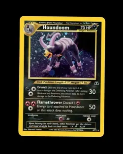 2001 Pokemon NEO DISCOVERY HOUNDOOM HOLO 4/75! RARE PLAY - Image 1