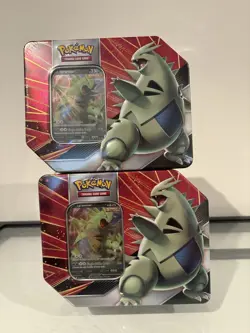 Pokemon TCG Tyranitar Strikers V Tin NEW/SEALED 2 Tins - Image 1