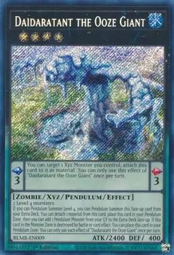 BLMR-EN009 Daidaratant The Ooze Giant Secret Rare 1st Edition NM YuGiOh TCG - Image 1