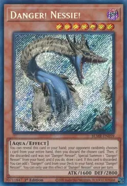 BLMR-EN059 Danger! Nessie! Secret Rare 1st Edition Near Mint YuGiOh Card TCG - Image 1