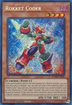 BLMR-EN006 Rokket Coder Secret Rare 1st Edition Near Mint YuGiOh Card TCG - Image 1