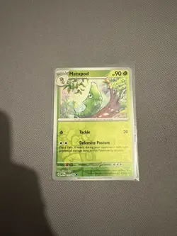 Pokemon Metapod TCG Reverse Holo Card Scarlet and Violet 151 011/165 - Image 1