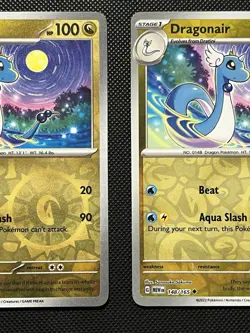 INK ERROR CARD!!! - Pokemon 151 - ENGLISH - Dragonair - 148/165 - Reverse Holo - Image 4