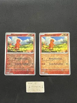 INK ERROR CARD!!! - Pokemon 151 - ENGLISH - Charmander - 004/165 - Reverse Holo - Image 2