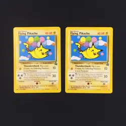 Lot of 2 2001 Pokemon Black Star Promo Card 25 Flying Pikachu Unplayed NM - Image 2