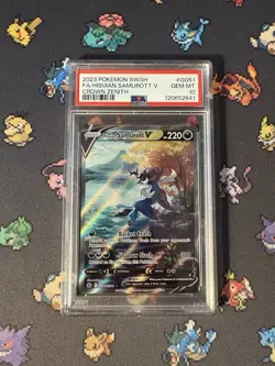 Pokemon Cards Hisuian Samurott V GG51/GG70 Crown Zenith - PSA 10 GEM MINT - Image 1