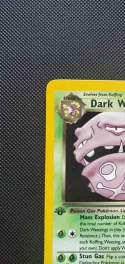 POKEMON CARD DARK WEEZING HOLO 1ST EDITION TEAM ROCKET 14/82 NEAR MINT #14 - Image 2